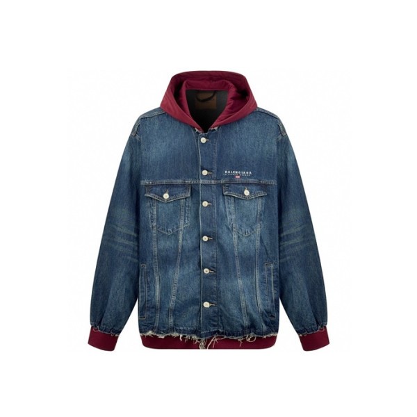 ❤발렌시아가 남성 데님 후드 자켓 - Balenciaga Mens Denim Jacket - bac8484x