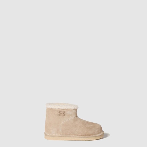 ❤미우미우 여성 스웨이드 시어링 부티 - Miumiu Womens Suede and Shearling Booties - mis8347x
