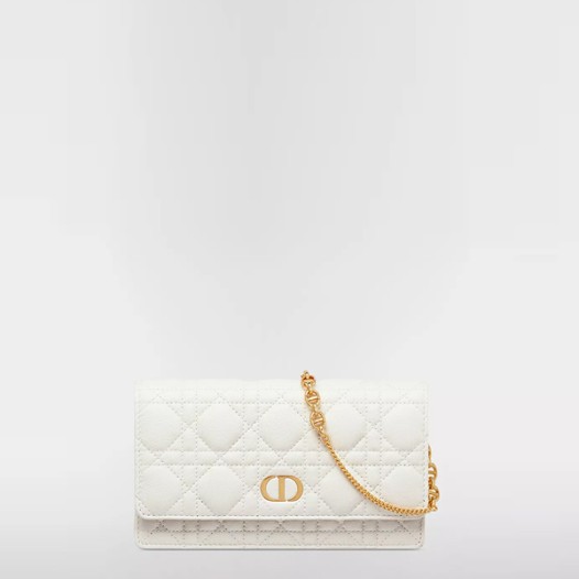 디올 여성 카로 체인 파우치 S5134 - Dior Womens Black Caro Bag