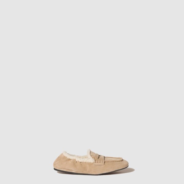 ❤미우미우 여성 루슈 스웨이드 로퍼 - Miu Miu Womens Ruche Suede Loafers - mis8387x