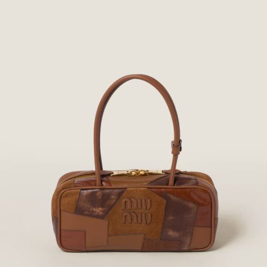 ★미우미우 여성 보 가죽 패치워크 백 - Miumiu Womens Beau Leather Patchwork Bag