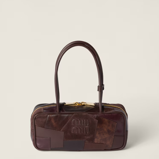 ★미우미우 여성 보 가죽 패치워크 백 - Miumiu Womens Beau Leather Patchwork Bag