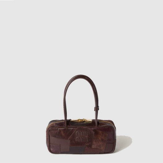 ❤미우미우 여성 보 가죽 패치워크 백 - Miumiu Womens Bo Leather Patchwork Bag - mib10906x