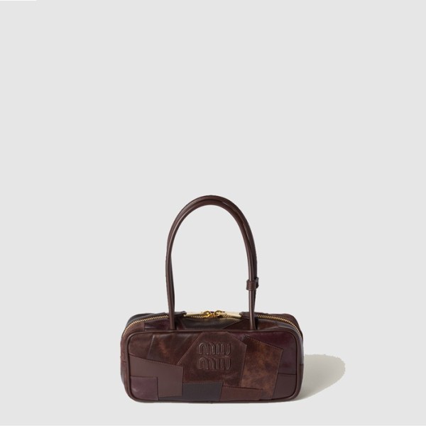 ❤미우미우 여성 보 가죽 패치워크 백 - Miumiu Womens Bo Leather Patchwork Bag - mib10906x