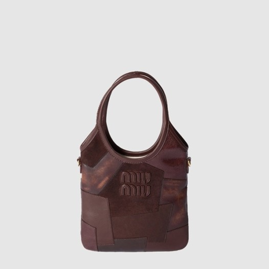 ★미우미우 여성 아이비 가죽 패치워크 백 미니 - Miumiu Womens Ivy Leather Patchwork Bag