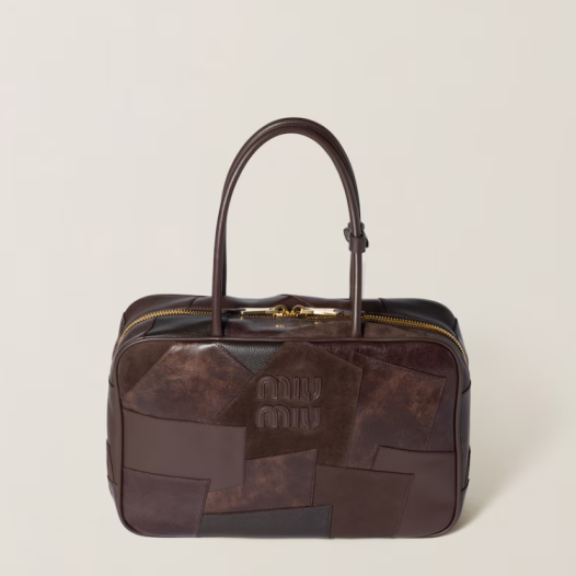 ★미우미우 여성 가죽 패치워크 보 백 - Miumiu Womens Leather Patchwork Beau Bag
