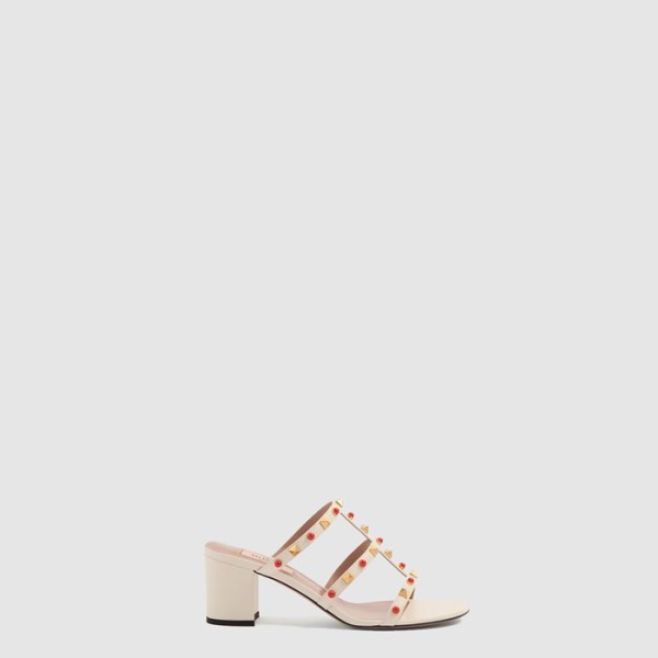 ❤발렌티노 여성 락스터드 슬라이드 샌들 - Valentino Womens Rockstud Slide Sandals- vas8464x