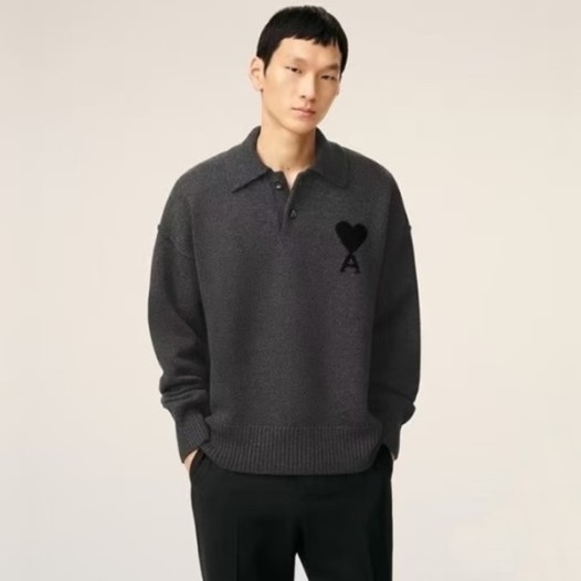 ❤아미 남/녀 폴로 니트 - Ami Unisex Polo Knitwear - amc8504x