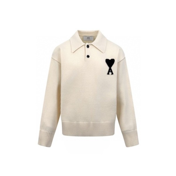 ❤아미 남/녀 폴로 니트 - Ami Unisex Polo Knitwear - amc8505x
