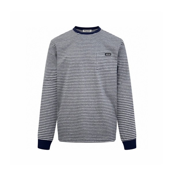 ❤미우미우 남성 라운드 긴팔티 - Miumiu Mens Round Tshirt - mic8517x