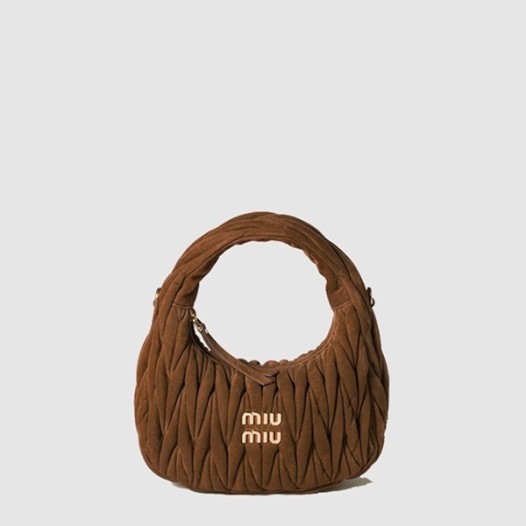 ★미우미우 여성 완더 마테라쎄 호보 백 스몰 - Miumiu Womens Wander Matelasse Hobo Bag