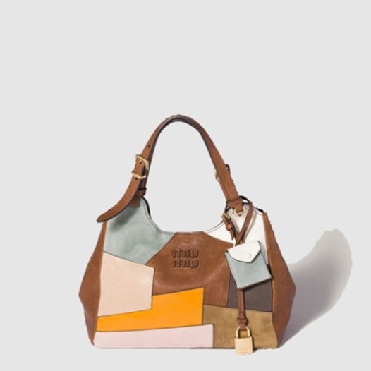 ★미우미우 여성 패치워크 가죽 핸드백 - Miumiu Womens Patchwork Leather Handbag