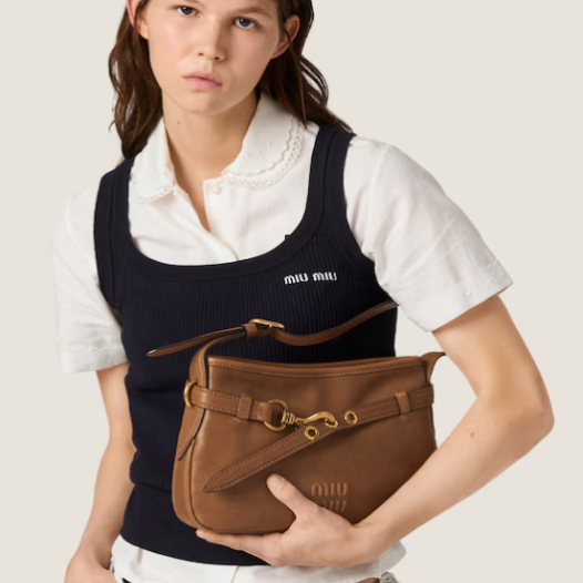 ★미우미우 여성 아방뛰르 나파 가죽 백 스몰 - Miumiu Womens Avanture Nappa Leather Bag