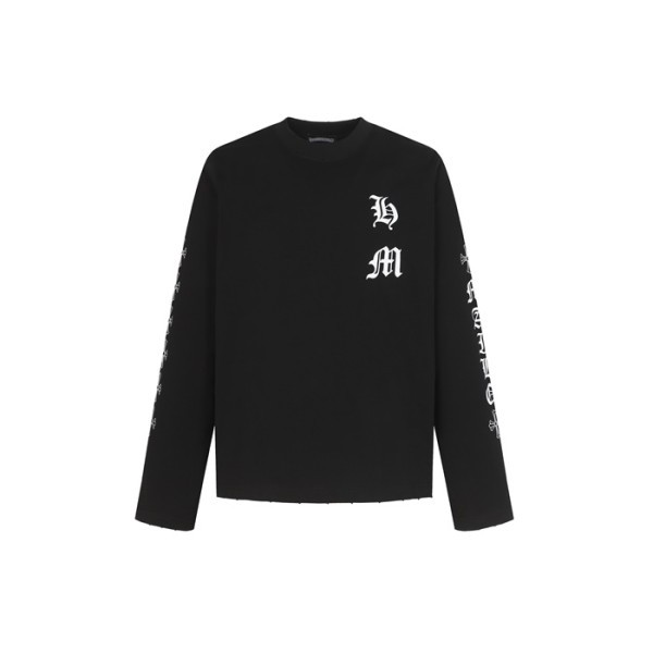 ❤크롬하츠 남성 라운드 긴팔티 - Chrome Hearts Mens Round Tshirt - chc8657x