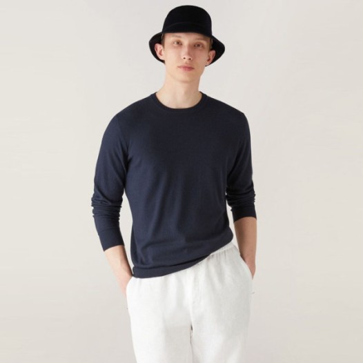 ❤로로피아나 남성 라운드 스웨터 - Loro Piana Mens Round Sweater - lpc8739x