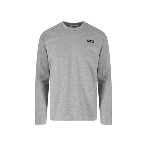 ❤미우미우 남성 라운드 긴팔티 - Miumiu Mens Round Tshirt - mic8881x