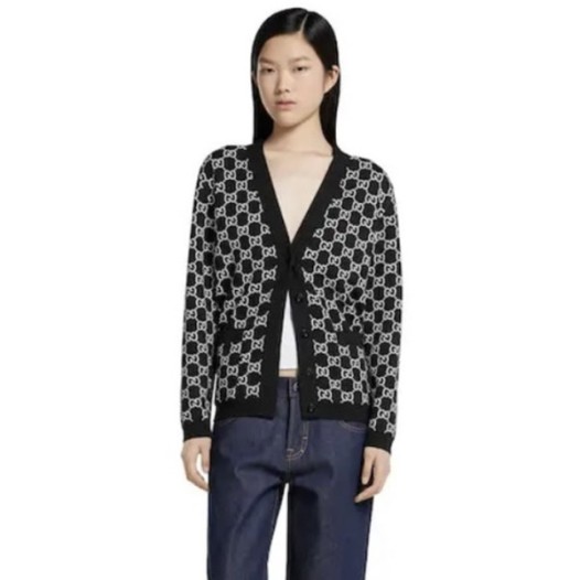 ❤구찌 여성 양면 브이넥 가디건 - Gucci Womens V-neck Cardigan - guc8905x
