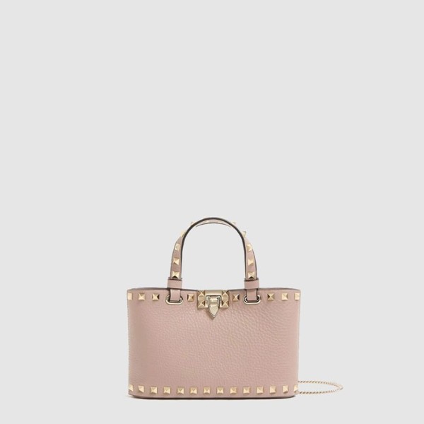 ❤발렌티노 여성 락스터드 그레이니 미니 쇼퍼 백 - Valentino Womens Rockstud Grainy Mini Shopper Bag - vab11296x