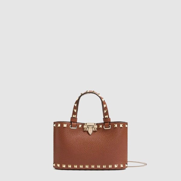 ❤발렌티노 여성 락스터드 그레이니 미니 쇼퍼 백 - Valentino Womens Rockstud Grainy Mini Shopper Bag - vab11297x