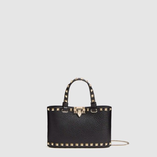 ❤발렌티노 락스터드 미니 쇼퍼 백 카프스킨 - Valentino Womens Rockstud Grainy Mini Shopper Bag - vab11298x