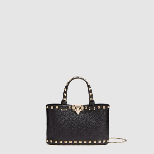 ❤발렌티노 여성 락스터드 그레이니 미니 쇼퍼 백 - Valentino Womens Rockstud Grainy Mini Shopper Bag - vab11298x