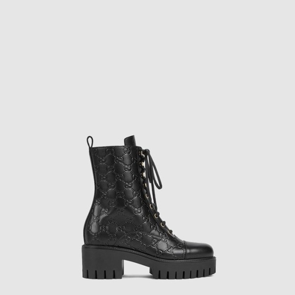 ❤구찌 여성 GG 레이스업 앵클 부츠 - Gucci Womens GG Lace-Up Ankle Boots - gus8598x