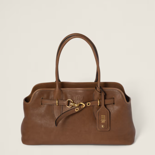★미우미우 여성 아방뛰르 나파 가죽 백 라지 - Miumiu Womens Avanture Nappa Leather Bag