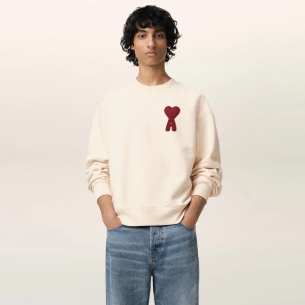 ❤아미 남/녀 크루넥 긴팔티 - Ami Unisex Round Tshirt - amc8967x