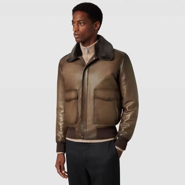 ❤벨루티 남성 가죽 자켓 - Berluti Mens Leather Jackets - bec8980x