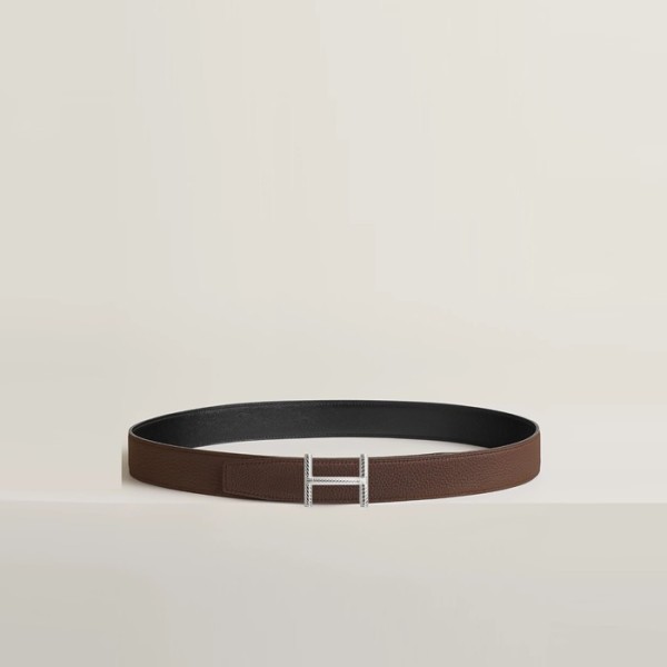 ❤에르메스 남성 Hisseo 버클 리버서블 벨트 - Hermes Mens Hisseo Buckle Reversible Belt - bel411x
