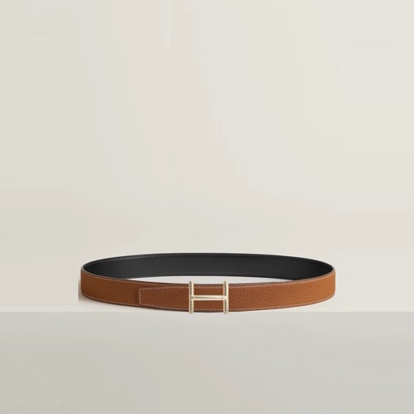 ❤에르메스 남성 Hisseo 버클 리버서블 벨트 - Hermes Mens Hisseo Buckle Reversible Belt - bel414x