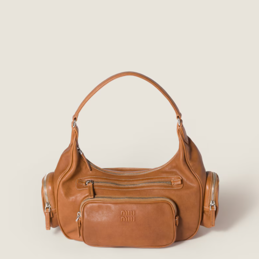 ★미우미우 여성 나파 가죽 포켓 백 - Miumiu Womens Nappa Leather Pocket Bag
