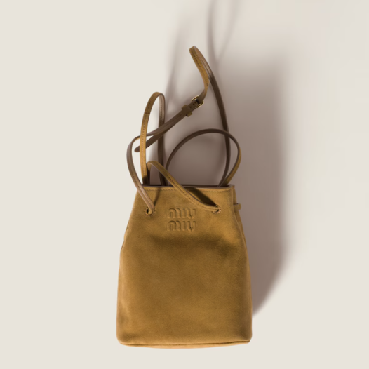 미우미우 여성 스웨이드 파우치 - Miumiu Womens leather pouch