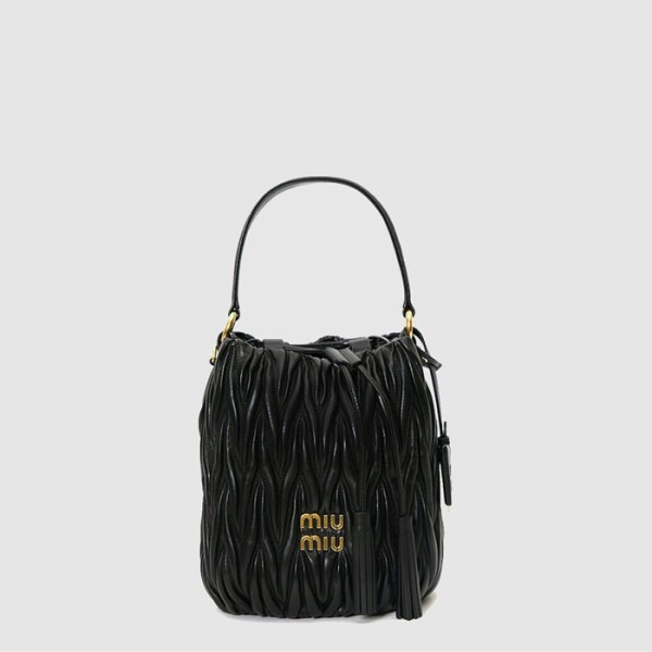 ❤미우미우 여성 마테라쎄 버킷백 - Miumiu Womens Matelasse Bucket Bag - mib12052x