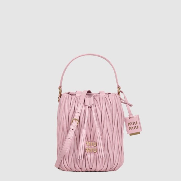 ❤미우미우 여성 마테라쎄 버킷백 - Miumiu Womens Matelasse Bucket Bag - mib12053x