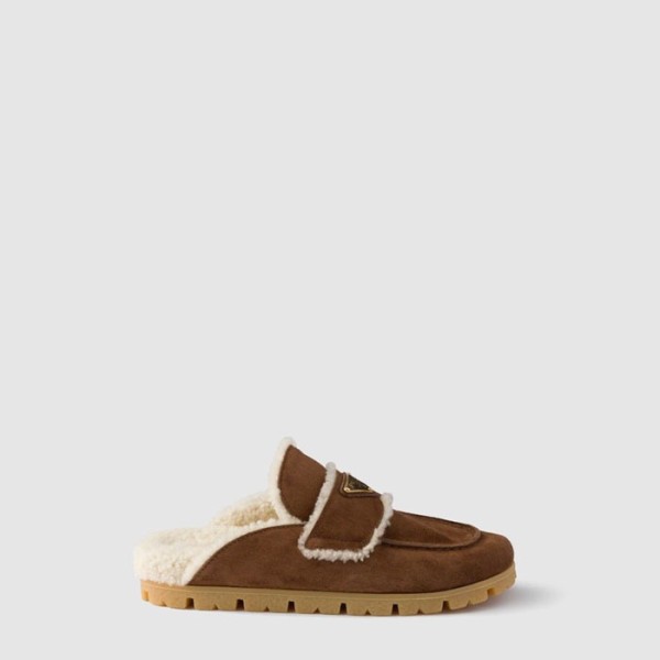 ❤프라다 여성 시어링 뮬 - Prada Womens Shearling Mule - prs8715x