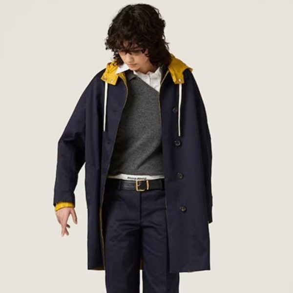 ❤미우미우 여성 테크니컬 퐁제 코트 - Miumiu Womens Technical Ponge Coats - mic9733x