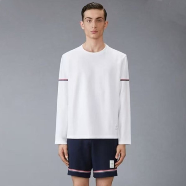 ❤톰브라운 남성 라운드 긴팔티 - Thom Browne Mens Round Tshirts - thc9760x