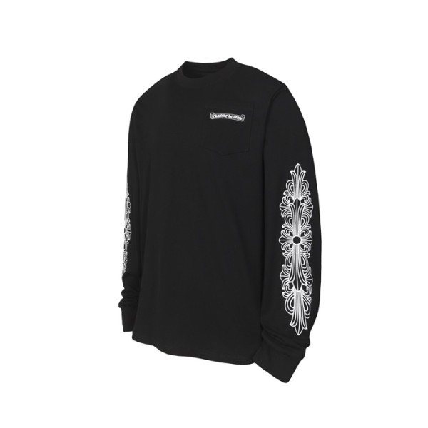 ❤크롬하츠 남성 라운드 긴팔티 - Chrome Hearts Mens Round Tshirt - chc12149x