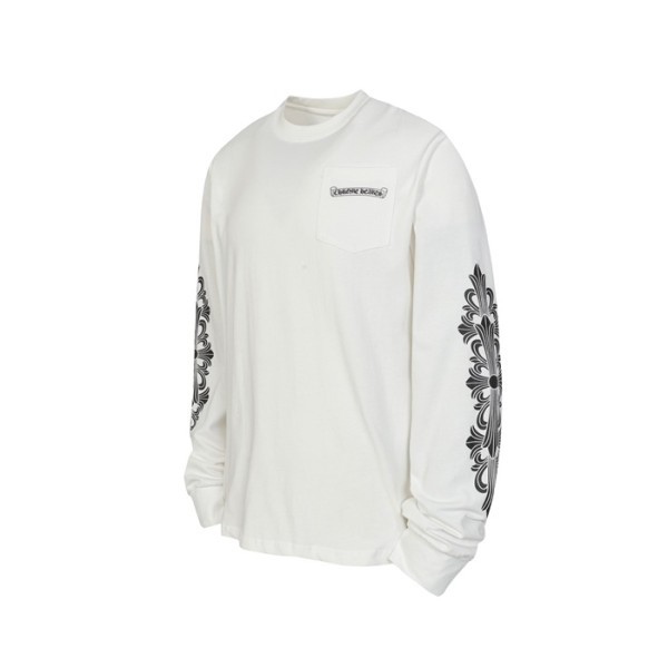 ❤크롬하츠 남성 라운드 긴팔티 - Chrome Hearts Mens Round Tshirt - chc12150x