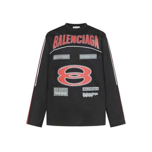 ❤발렌시아가 남성 라운드 긴팔티 - Balenciaga Mens Round Tshirt - bac12163x