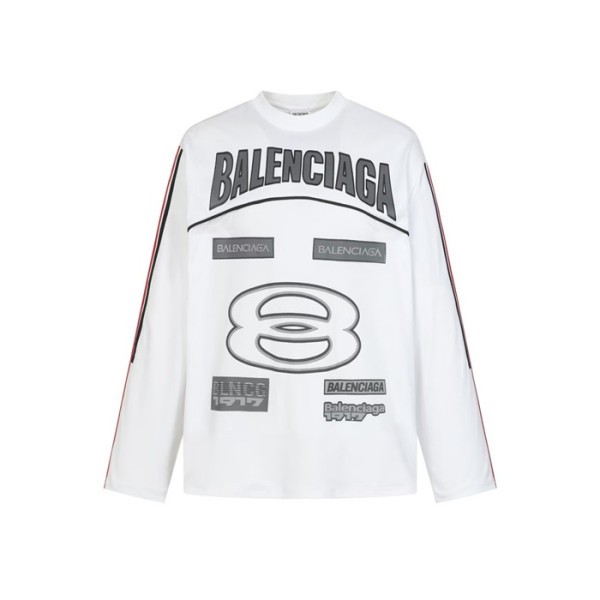 ❤발렌시아가 남성 라운드 긴팔티 - Balenciaga Mens Round Tshirt - bac12164x