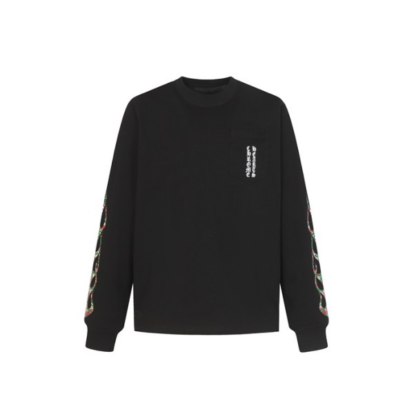 ❤크롬하츠 남성 라운드 긴팔티 - Chrome Hearts Mens Round Tshirt - chc12199x