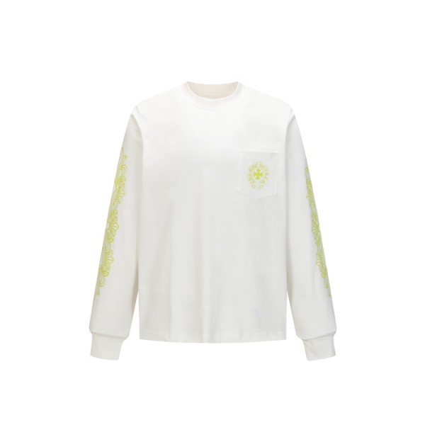 ❤크롬하츠 남성 라운드 긴팔티 - Chrome Hearts Mens Round Tshirt - chc12201x