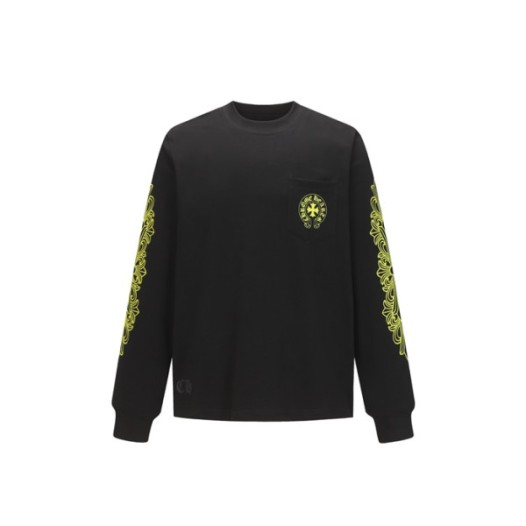 ❤크롬하츠 남성 라운드 긴팔티 - Chrome Hearts Mens Round Tshirt - chc12202x