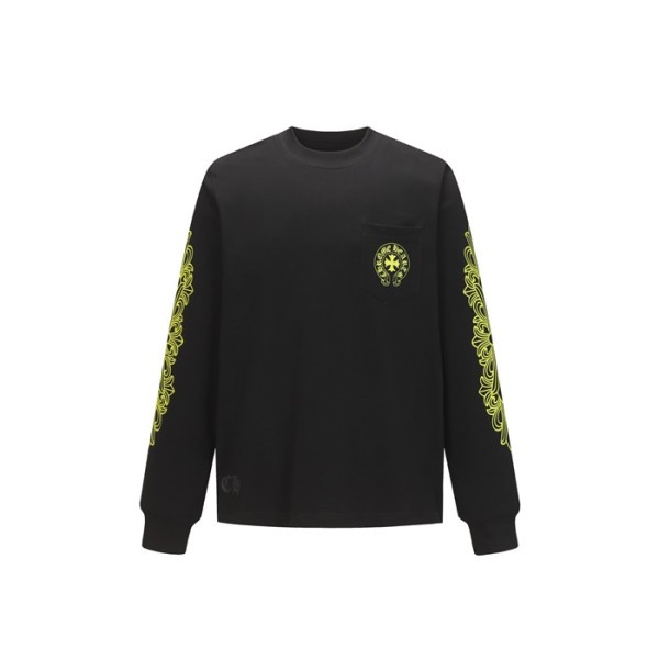 ❤크롬하츠 남성 라운드 긴팔티 - Chrome Hearts Mens Round Tshirt - chc12202x