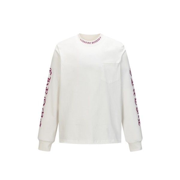 ❤크롬하츠 남성 라운드 긴팔티 - Chrome Hearts Mens Round Tshirt - chc12203x