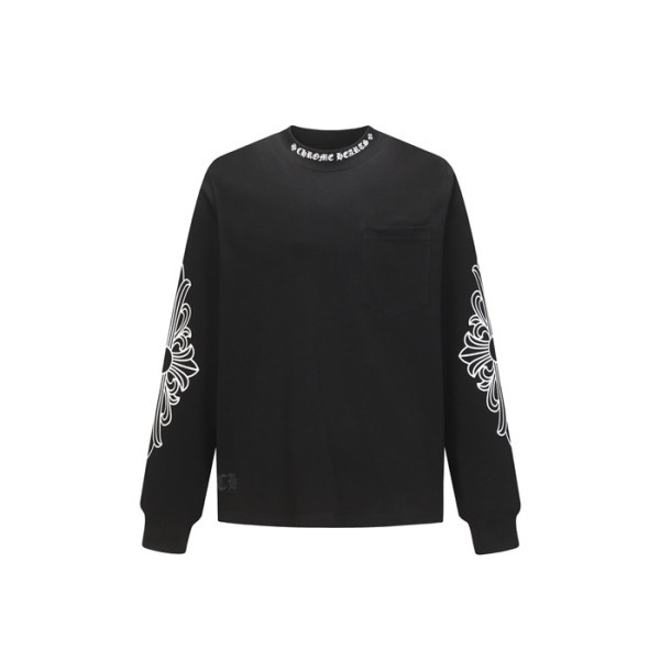 ❤크롬하츠 남성 라운드 긴팔티 - Chrome Hearts Mens Round Tshirt - chc12210x
