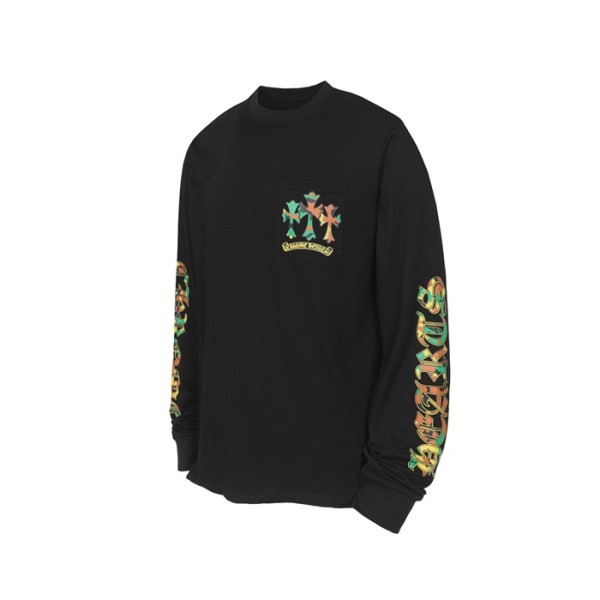 ❤크롬하츠 남성 라운드 긴팔티 - Chrome Hearts Mens Round Tshirt - chc12213x