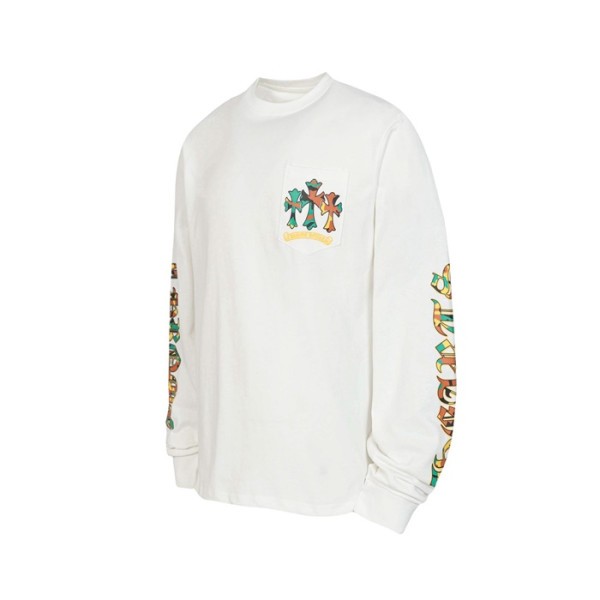 ❤크롬하츠 남성 라운드 긴팔티 - Chrome Hearts Mens Round Tshirt - chc12214x